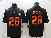 Nike Raiders 28 Josh Jacobs Black Colorful Fashion Limited Jersey,baseball caps,new era cap wholesale,wholesale hats